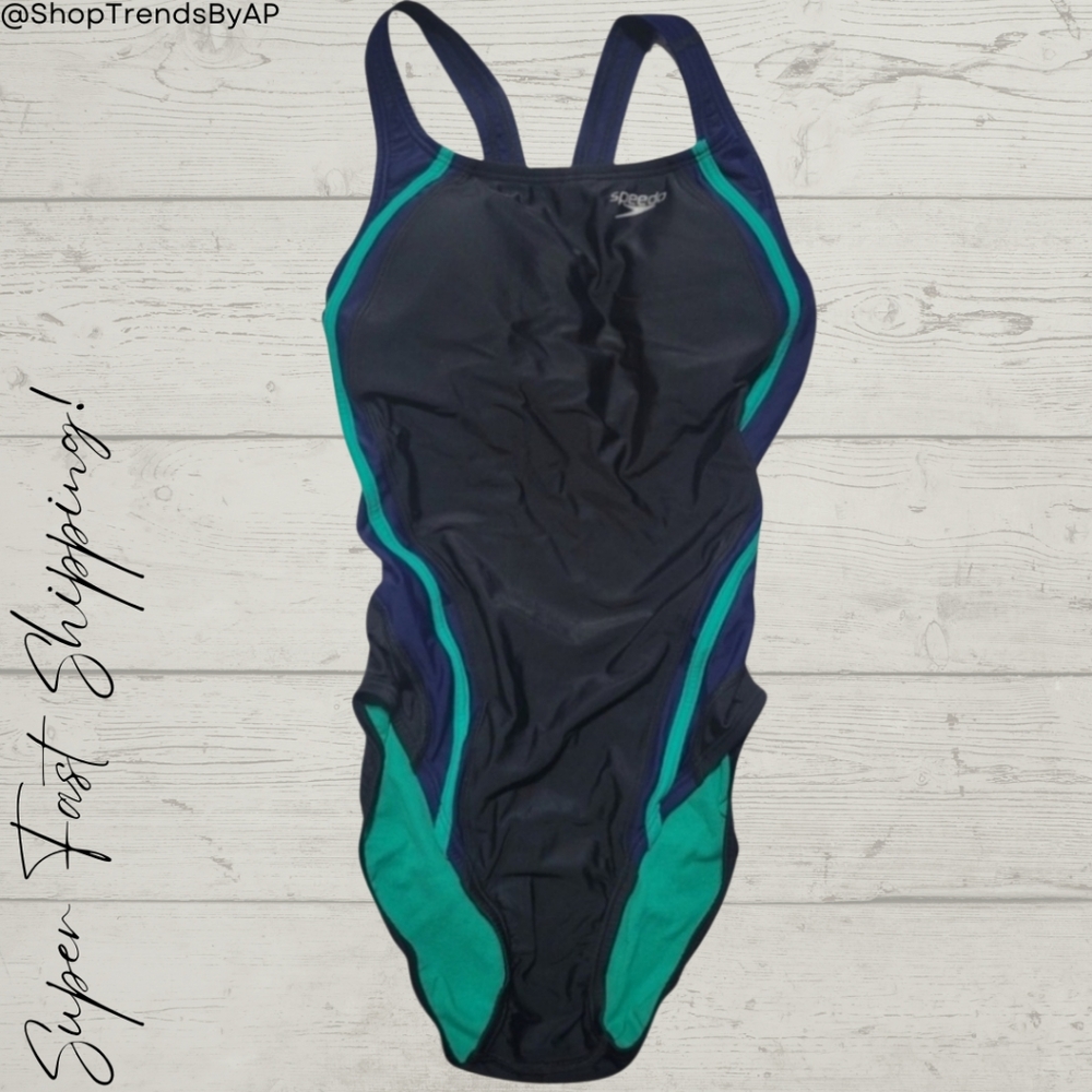 Speedo Racing Cut One Piece Swim Suit